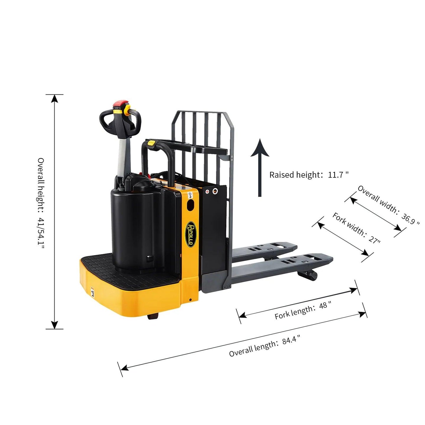 Apollolift Full Electric End Control Pallet Jack Pro 6600lbs. A-1026 - ShopHubDepot