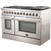 Forno Appliance Package - 48 Inch Dual Fuel Range, Range Hood, Refrigerator, Microwave Drawer, Dishwasher, Wine Cooler, AP-FFSGS6156-48-9 - ShopHubDepot