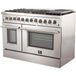 Forno Appliance Package - 48 Inch Dual Fuel Range, Range Hood, Refrigerator, Microwave Drawer, Dishwasher, Wine Cooler, AP-FFSGS6156-48-9 - ShopHubDepot