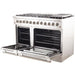 Forno Appliance Package - 48 Inch Dual Fuel Range, Range Hood, Refrigerator, Microwave Drawer, Dishwasher, Wine Cooler, AP-FFSGS6156-48-9 - ShopHubDepot