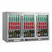 Kings Bottle 53'' Heating Glass 3 Door Large Beverage Refrigerator - KBU328M - ShopHubDepot