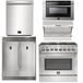 Forno Appliance Package - 36 Inch Dual Fuel Range, Wall Mount Range Hood, Refrigerator, Microwave Drawer, Dishwasher, AP-FFSGS6156-36-8 - ShopHubDepot