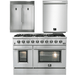 Forno Appliance Package - 48 Inch Gas Range, Dishwasher, 60 Inch Refrigerator, AP-FFSGS6244-48-5 - ShopHubDepot