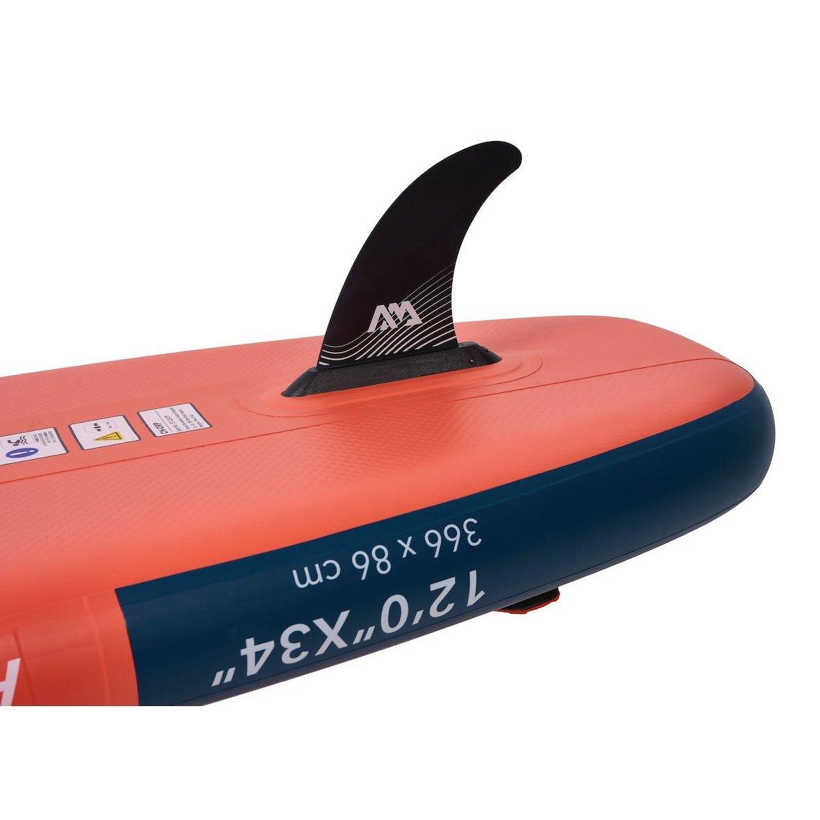 Aqua Marina 12’0″ Atlas (Sky Glider) - Advanced All-around iSUP, 3.66m/15cm, with carbon/fiberglass hybrid PASTEL paddle and coil leash - ShopHubDepot