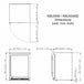 Kings Bottle 24 Inch Under Counter Beer Cooler Drinks Stainless Steel KBU55M - ShopHubDepot