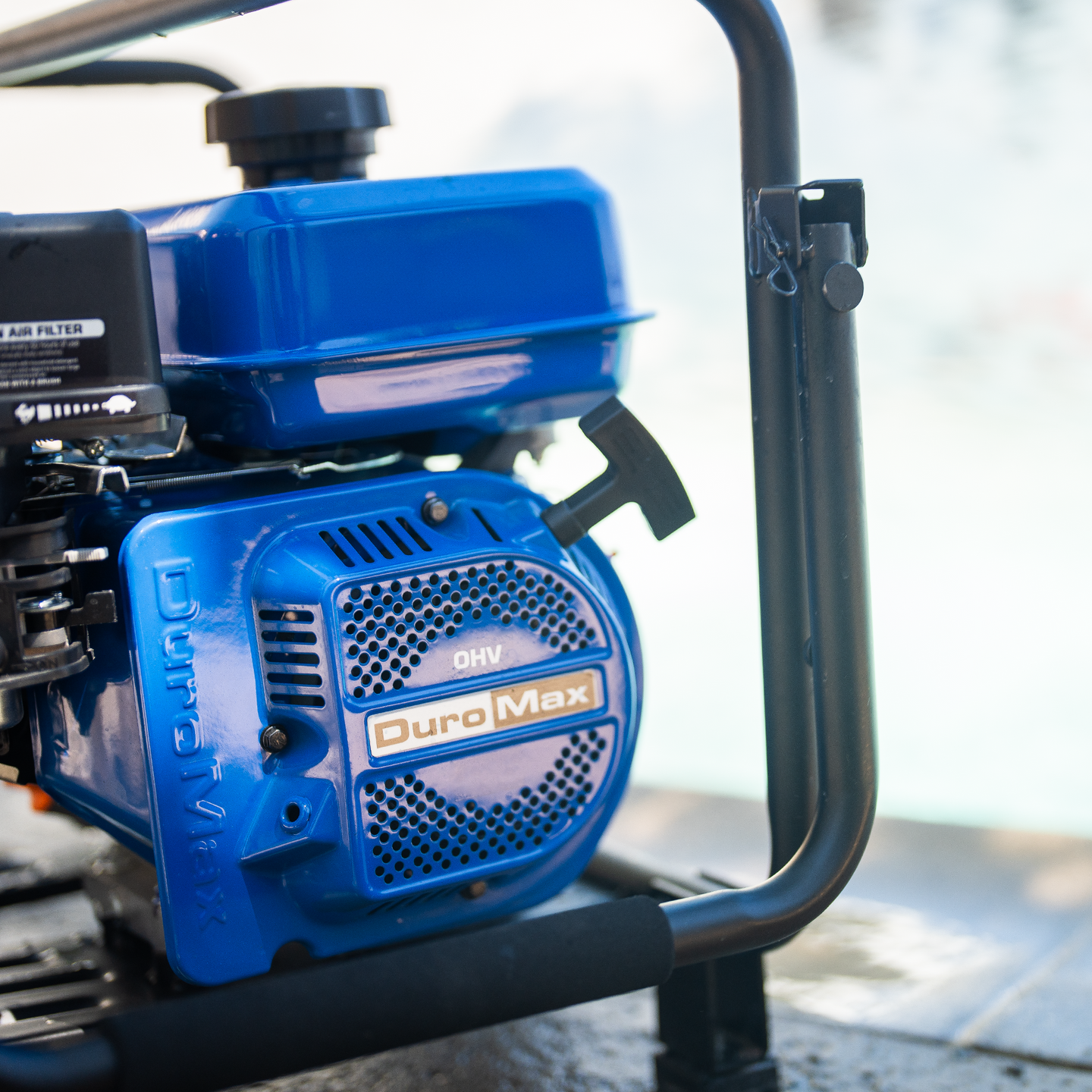 DuroMax XP16HPE 420cc 1" Recoil/Electric Start Horizontal Gas Powered Engine - ShopHubDepot