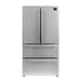 Forno 36 in. 19.3 cu.ft. French Door Refrigerator in Stainless Steel with Grill, FFRBI1820-40SG - ShopHubDepot