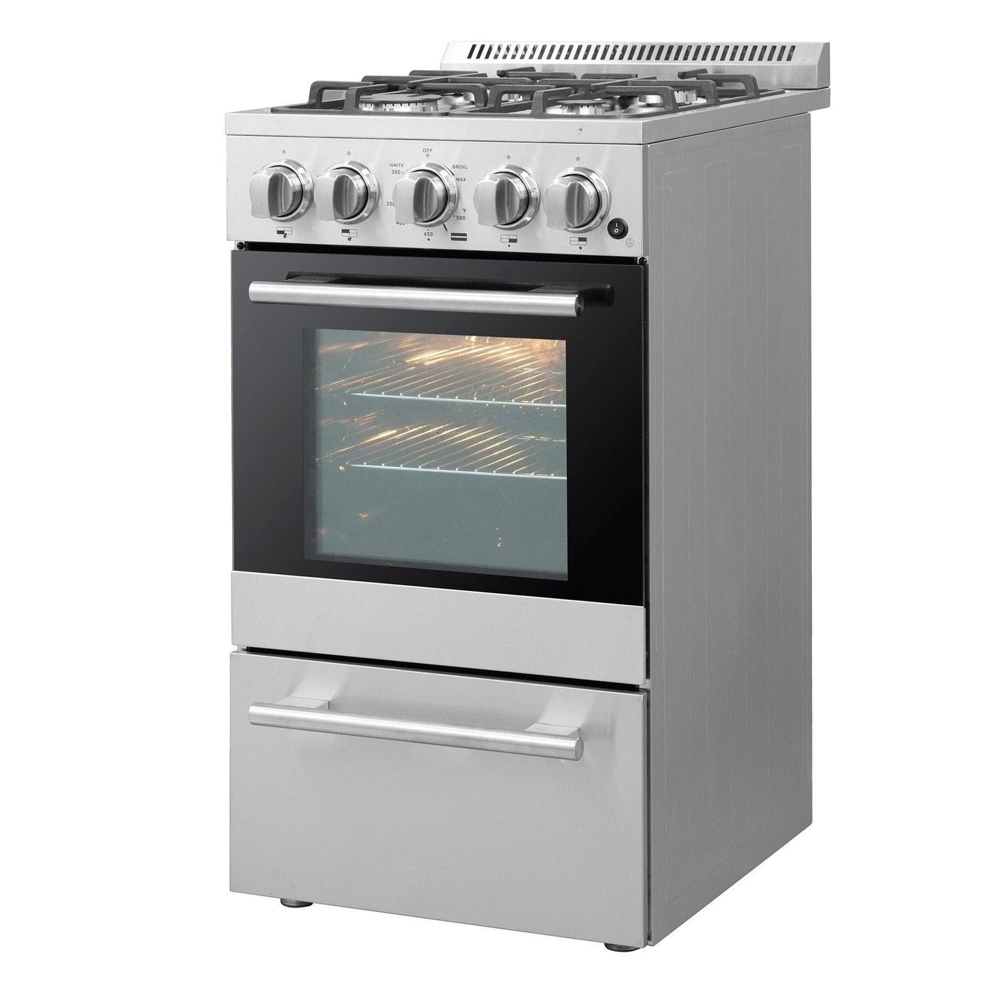 Forno 20″ Chioano Gas Range • 4 Sealed Burners • FFSGS6265-20 - ShopHubDepot