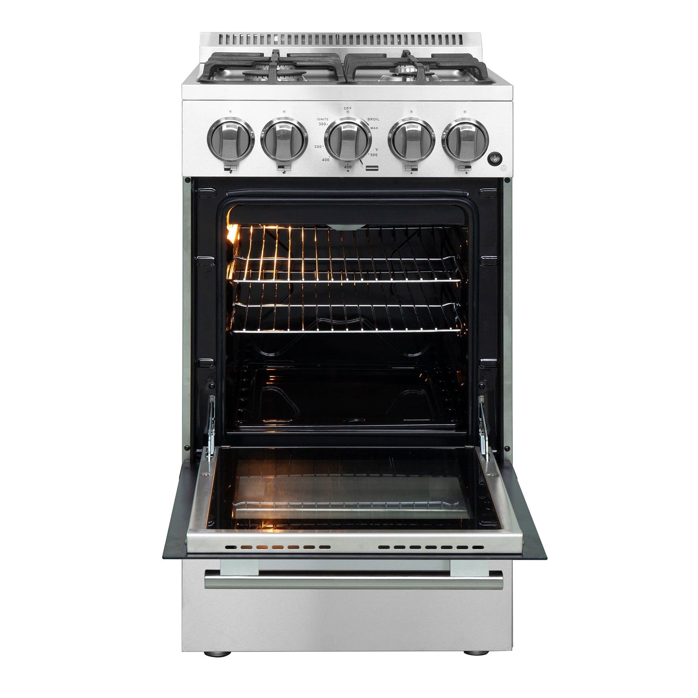 Forno 20″ Chioano Gas Range • 4 Sealed Burners • FFSGS6265-20 - ShopHubDepot