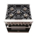 Forno 30 Inch Professional Freestanding Gas Range in Black, FFSGS6260-30BLK - ShopHubDepot