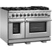 Forno Appliance Package - 48 Inch Pro Gas Range, Refrigerator, Microwave Drawer, Dishwasher, AP-FFSGS6260-48-7 - ShopHubDepot