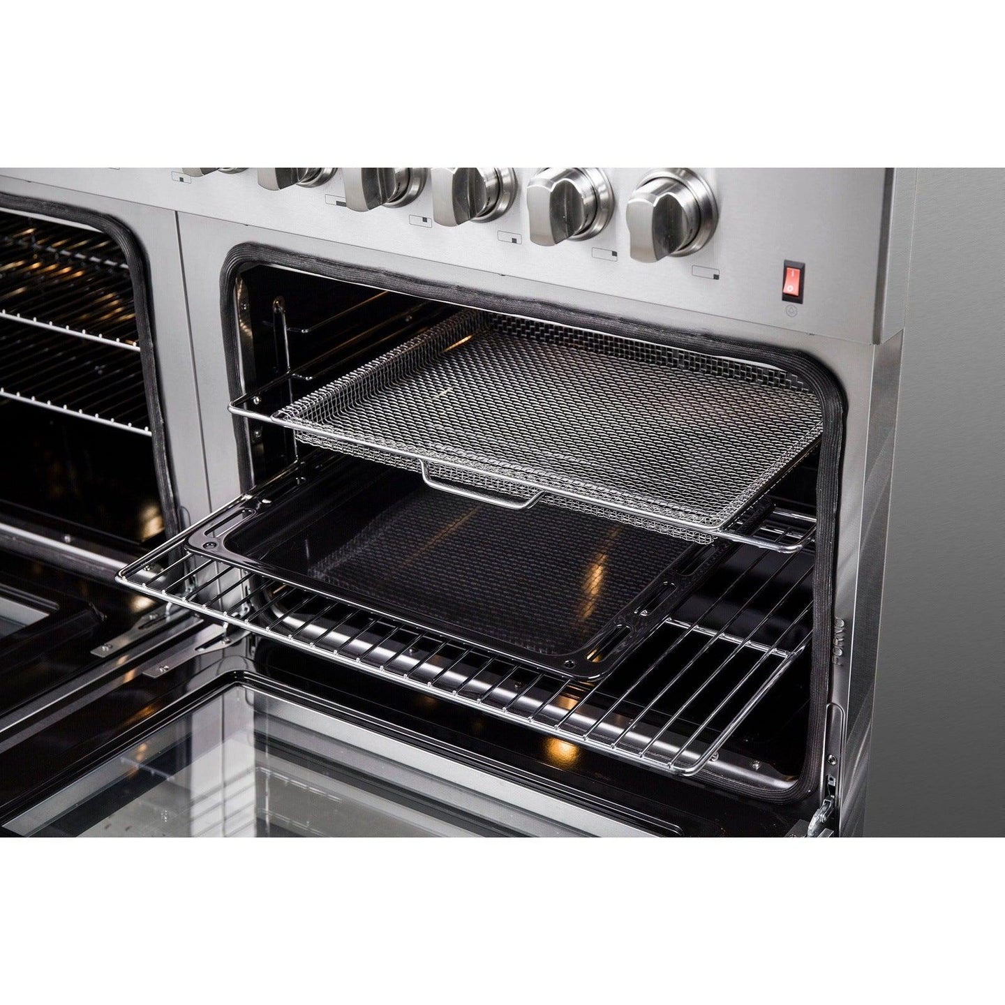 Forno Galiano 60 In. 8.64 cu. ft. Professional Freestanding Dual Fuel Range in Stainless Steel, FFSGS6156-60 - ShopHubDepot
