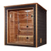 Golden Designs Drammen 3 Person Outdoor-Indoor Traditional Sauna - Canadian Red Cedar Interior - GDI-8203-01 - ShopHubDepot