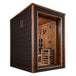 Golden Designs Nora 2 Person Outdoor-Indoor PureTech™ Hybrid Full Spectrum Sauna - Canadian Red Cedar Interior GDI-8222-01 - ShopHubDepot