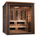 Golden Designs Karlstad 6 Person Outdoor-Indoor PureTech™ Hybrid Full Spectrum Sauna - Canadian Red Cedar Interior - GDI-8226-01 - ShopHubDepot