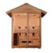 Golden Designs "Carinthia" 3 Person Hybrid (PureTech™ Full Spectrum IR or Traditional Stove) Outdoor Sauna - Canadian Hemlock - GDI-8123-01 - ShopHubDepot