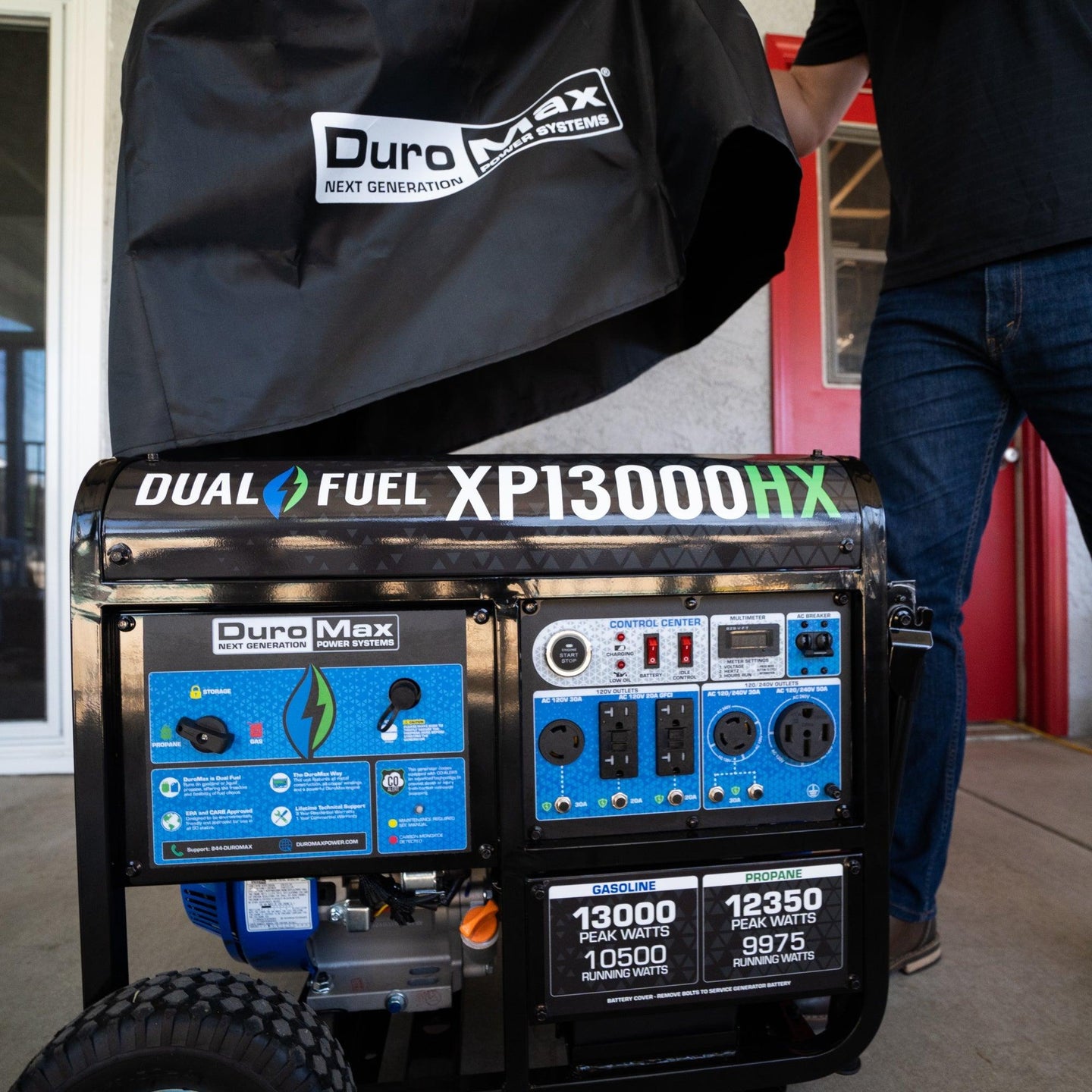 DuroMax XPLGC Large Weather Resistant Dust Guard Portable Generator Cover - ShopHubDepot