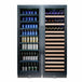 Kings Bottle 72" Large Wine And Beverage Cooler Drinks Combo With Clear Door - KBU170BW2-FG - ShopHubDepot