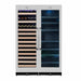 Kings Bottle 72" Large Wine And Beverage Cooler Drinks Combo With Clear Door - KBU170BW2-FG - ShopHubDepot