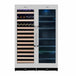 Kings Bottle 72" Large Wine And Beverage Cooler Drinks Combo With Clear Door - KBU170BW2-FG - ShopHubDepot