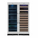Kings Bottle 72" Large Wine And Beverage Cooler Drinks Combo With Clear Door - KBU170BW2-FG - ShopHubDepot