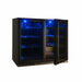 Kings Bottle 39'' Under Counter Wine And Beer Fridge Combo - KBU28LRX - ShopHubDepot