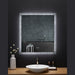 Ancerre Frysta LED Frameless Rectangular Mirror Lighted Bathroom Vanity with Dimmer and Defogger - LEDM-FRYSTA-24 - ShopHubDepot