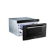 Forno Espresso 24" Built-In Microwave Drawer in Black with Silver Handles, FMWDR3000-24BLK - ShopHubDepot