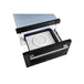 Forno Espresso 24" Built-In Microwave Drawer in Black with Silver Handles, FMWDR3000-24BLK - ShopHubDepot