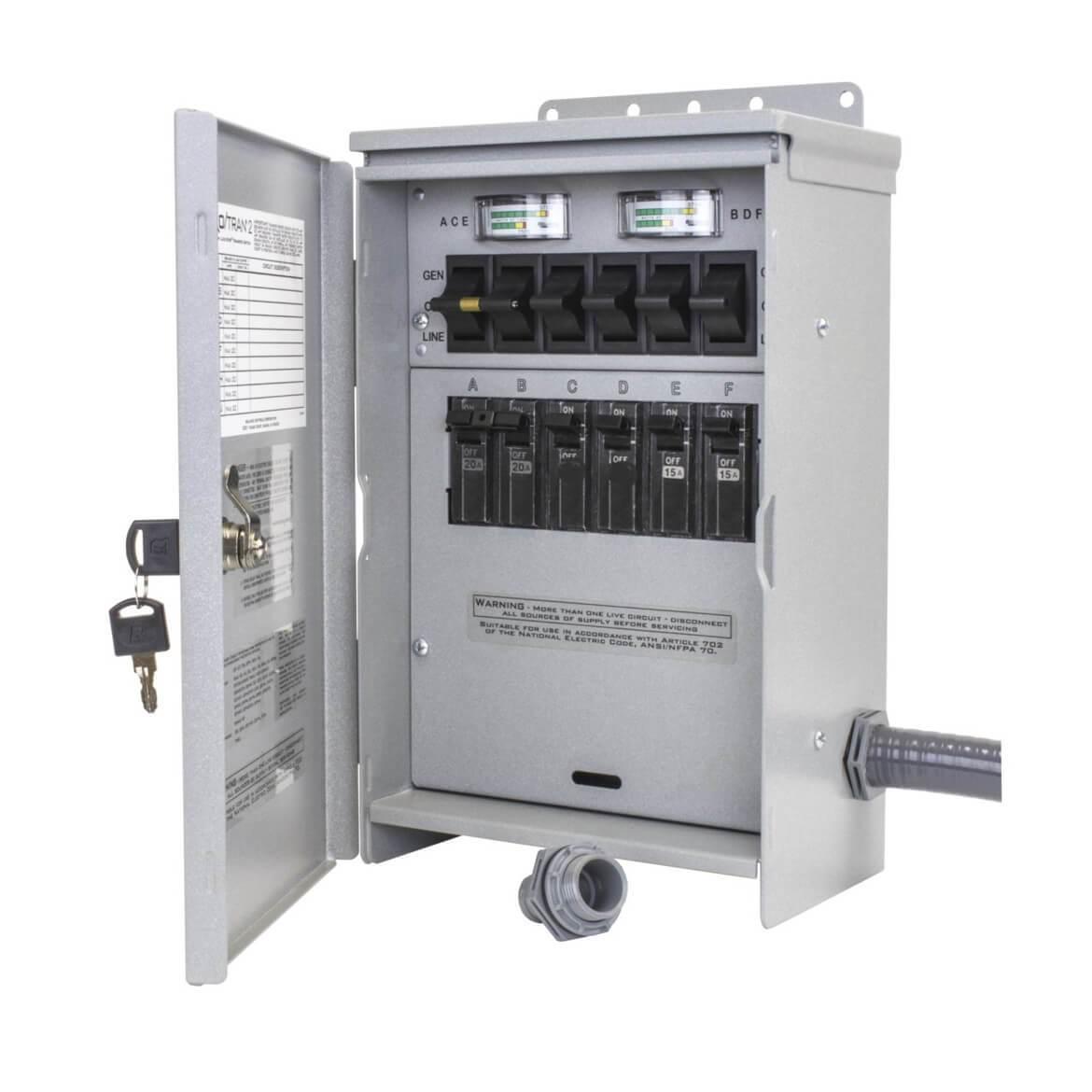 Reliance R306A 120/240-Volt 30-Amp 6-Circuit Pro/Tran Outdoor Transfer Switch - ShopHubDepot