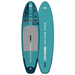 Aqua Marina 10’6″ Beast (Aqua Splash) - Advanced All-around iSUP, 3.2m/15cm, with carbon/fiberglass hybrid PASTEL paddle and coil leash - ShopHubDepot