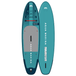 Aqua Marina 10’6″ Beast (Aqua Splash) - Advanced All-around iSUP, 3.2m/15cm, with carbon/fiberglass hybrid PASTEL paddle and coil leash - ShopHubDepot
