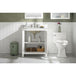Legion Furniture WLF2154-W 54 Inch White Finish Double Sink Vanity Cabinet with Carrara White Top - ShopHubDepot