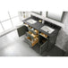 Legion Furniture WLF2260D-PG 60 Inch Pewter Green Finish Double Sink Vanity Cabinet with Blue Lime Stone Top - ShopHubDepot