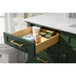 Legion Furniture WLF2260S-VG 60 Inch Vogue Green Finish Single Sink Vanity Cabinet with Carrara White Top - ShopHubDepot