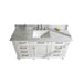Legion Furniture WLF2260S-W 60 Inch White Finish Single Sink Vanity Cabinet with Carrara White Top - ShopHubDepot