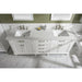 Legion Furniture WLF2280-W 80 Inch White Double Single Sink Vanity Cabinet with Carrara White Quartz Top - ShopHubDepot