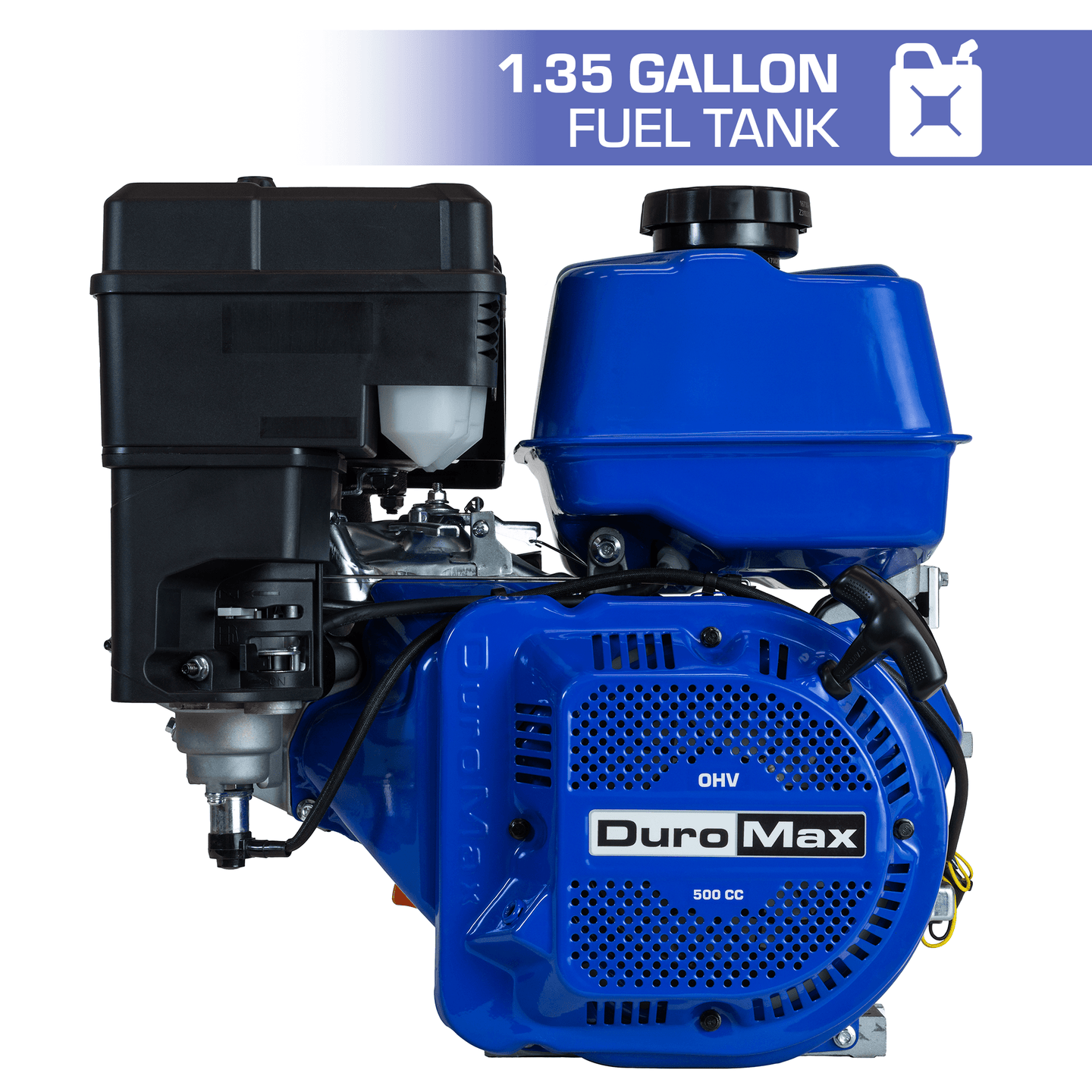 DuroMax XP20HP 500cc 1-Inch Shaft Recoil Start Gasoline Engine - ShopHubDepot