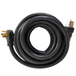 DuroMax XP5025GC 50-Amp 25-Foot 6-Gauge 14-50 CS6364 Heavy Duty Generator Power Cord for Home Power Backup, Black - ShopHubDepot