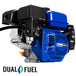 DuroMax XP7HPX 212cc 3/4" Shaft Recoil/Electric Start Horizontal Dual Fuel Engine - ShopHubDepot