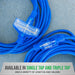 DuroMax XPX10050C Heavy Duty SJEOOW 50-Foot 10 Gauge Blue Triple Tap Extension Power Cord - ShopHubDepot