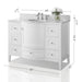 Ancerre Lauren Bathroom Vanity with Sink and Carrara White Marble Top Cabinet Set - VTS-LAUREN-48-W-CW - ShopHubDepot
