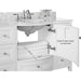 Ancerre Lauren Bathroom Vanity with Sink and Carrara White Marble Top Cabinet Set - VTS-LAUREN-48-W-CW - ShopHubDepot