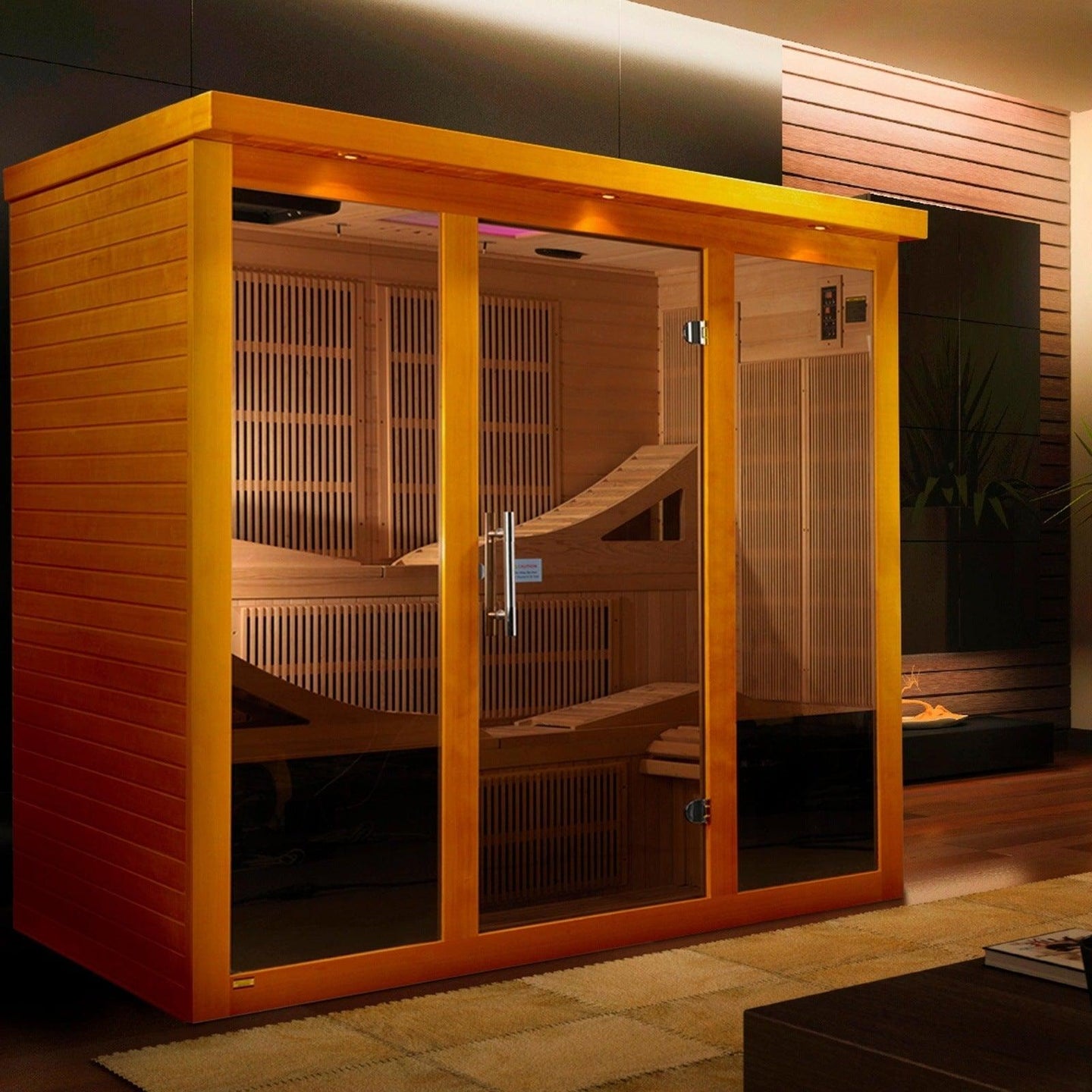 Dynamic Monaco 6-person Ultra Low EMF (Under 3MG) FAR Infrared Sauna - ShopHubDepot