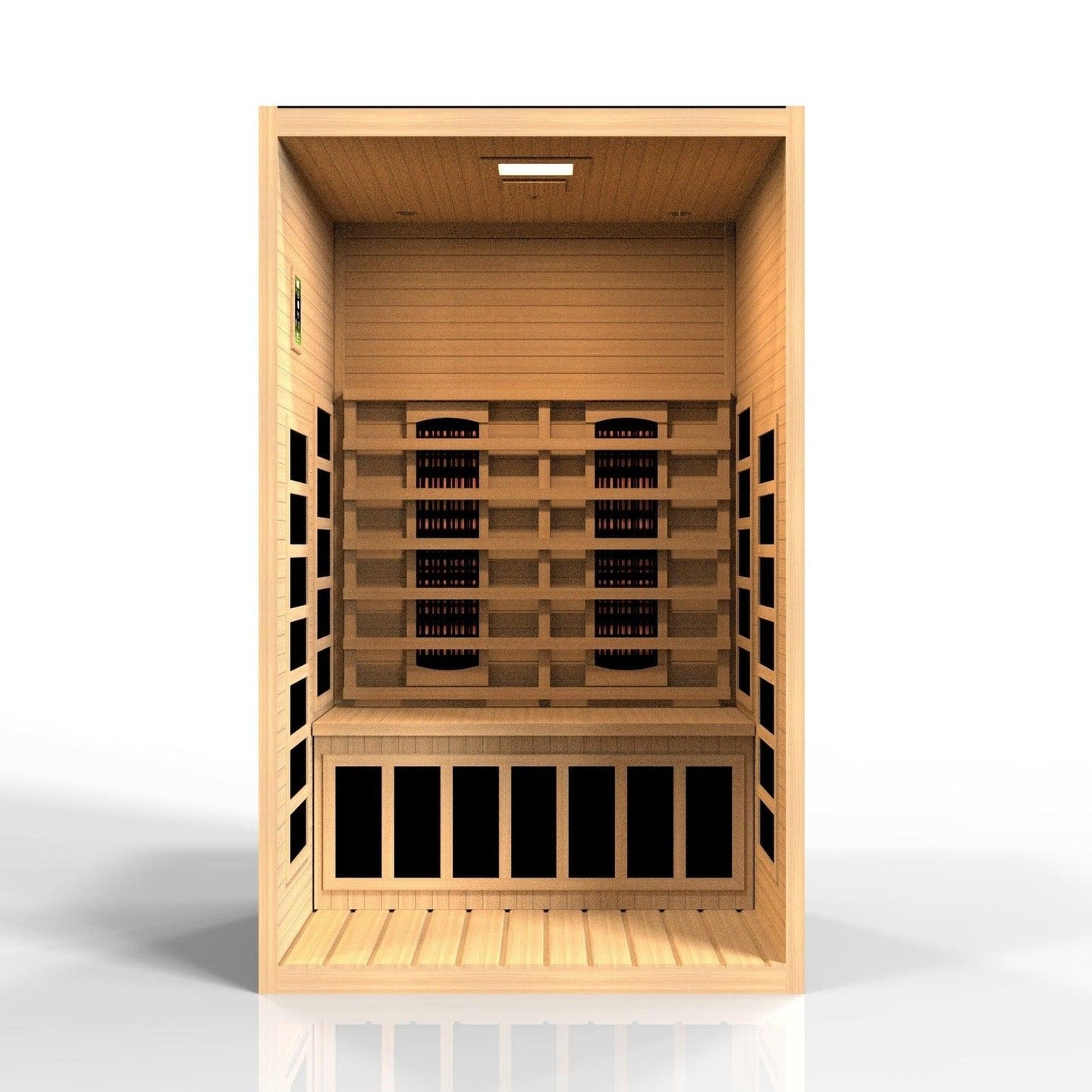 Dynamic Santiago 2-Person Full Spectrum Near Zero EMF (Under 2MG) Infrared Sauna - ShopHubDepot