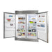 Forno Pro-Style Refrigerator and Freezer - 2 x 28" - 27.6 cu.ft (FFFFD1933-60S) - ShopHubDepot