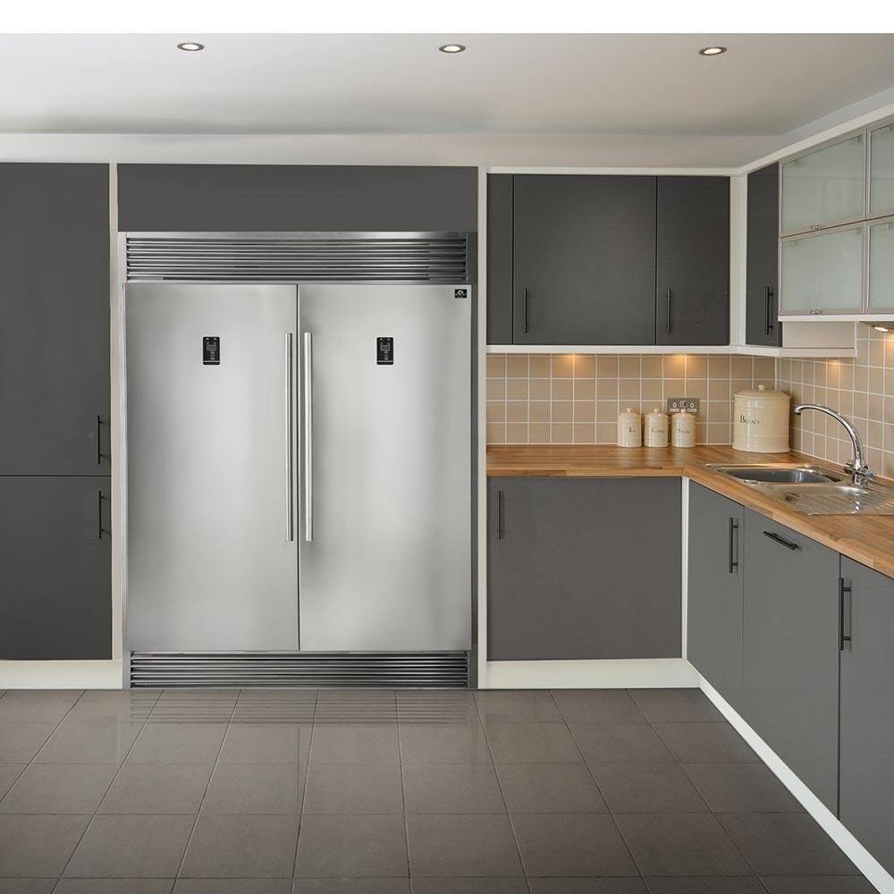 Forno Pro-Style Refrigerator and Freezer - 2 x 28" - 27.6 cu.ft (FFFFD1933-60S) - ShopHubDepot