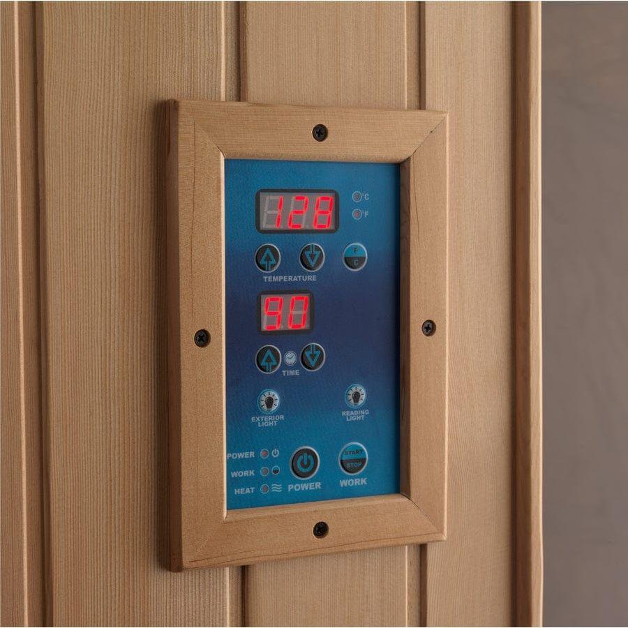 Golden Designs 4-Person Full Spectrum PureTech™ Near Zero EMF Infrared Sauna with Himalayan Salt Bar - ShopHubDepot