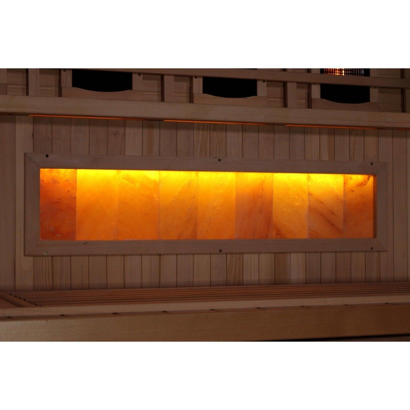 Golden Designs 4-Person Full Spectrum PureTech™ Near Zero EMF Infrared Sauna with Himalayan Salt Bar - ShopHubDepot