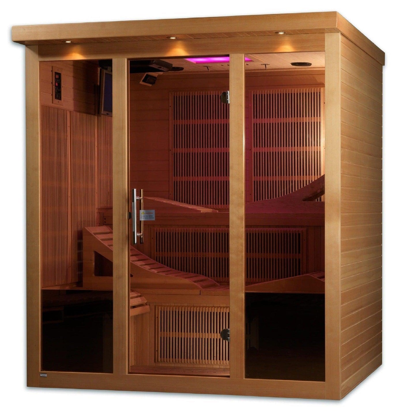 Golden Designs Monaco 6-person PureTech™ Near Zero EMF (Under 2MG) FAR Infrared Sauna - ShopHubDepot
